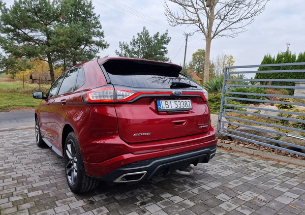 Ford EDGE cena 74500 przebieg: 263250, rok produkcji 2016 z Ustroń małe 211